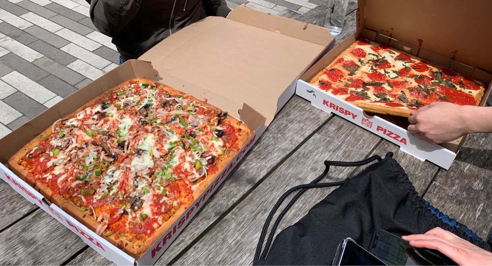 Food from Krispy Pizza