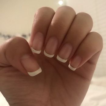 Darling Nails - Gel French Tips, still looking good after 2 weeks! - Nail Salons Near Me - Azusa, California