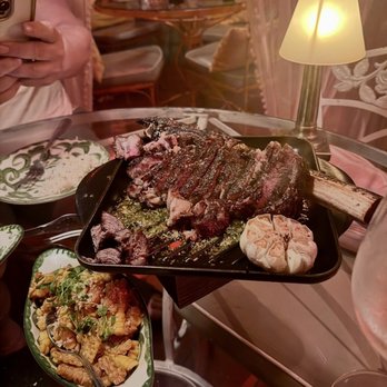 The Hideaway - Ribeye bone in steak - Steakhouses Near Me - Beverly Hills, California The Hideaway - Ribeye bone in steak - Steakhouses Near Me - Beverly Hills, California