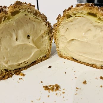 Bibble & Sip - Inside of early grey cream puff - Coffee & Tea Near Me - New York, New York Bibble & Sip - Inside of early grey cream puff - Coffee & Tea Near Me - New York, New York