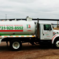 Ken's Septic Service - Parked in front of the Savannah, Tennessee River Bridge