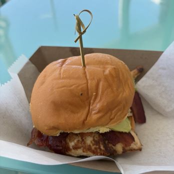 Stockton Place Beachfront Eatery - Grilled Chicken with bacon, tomato and avocado sandwich - Salad Near Me - Cape May, New Jersey Stockton Place Beachfront Eatery - Grilled Chicken with bacon, tomato and avocado sandwich - Salad Near Me - Cape May, New Jersey