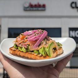Bubble & Pearl's Boba Lab - Smoked Salmon Avocado Toast at Bubble & Pearl--smoky salmon, creamy avocado, and main-character lunch energy.