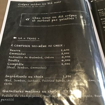 La Crêpe Flambée - Menu - Creperies Near Me - Brest, 29