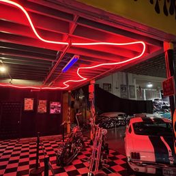 The real Count's Kustoms showroom how cool is this.