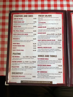 Menu photo 2 Bear Tracks Inn and Restaurant Lion's Head, ON Menu photo 2 Bear Tracks Inn and Restaurant Lion's Head, ON