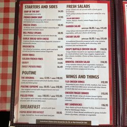 Bear Tracks Inn and Restaurant - Menu