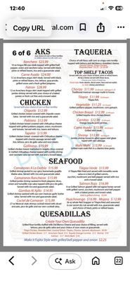 Menu photo 2 El Caporal Louisville, KY