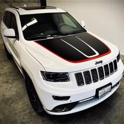 Limitless Graphics - Hood decal cut and installed