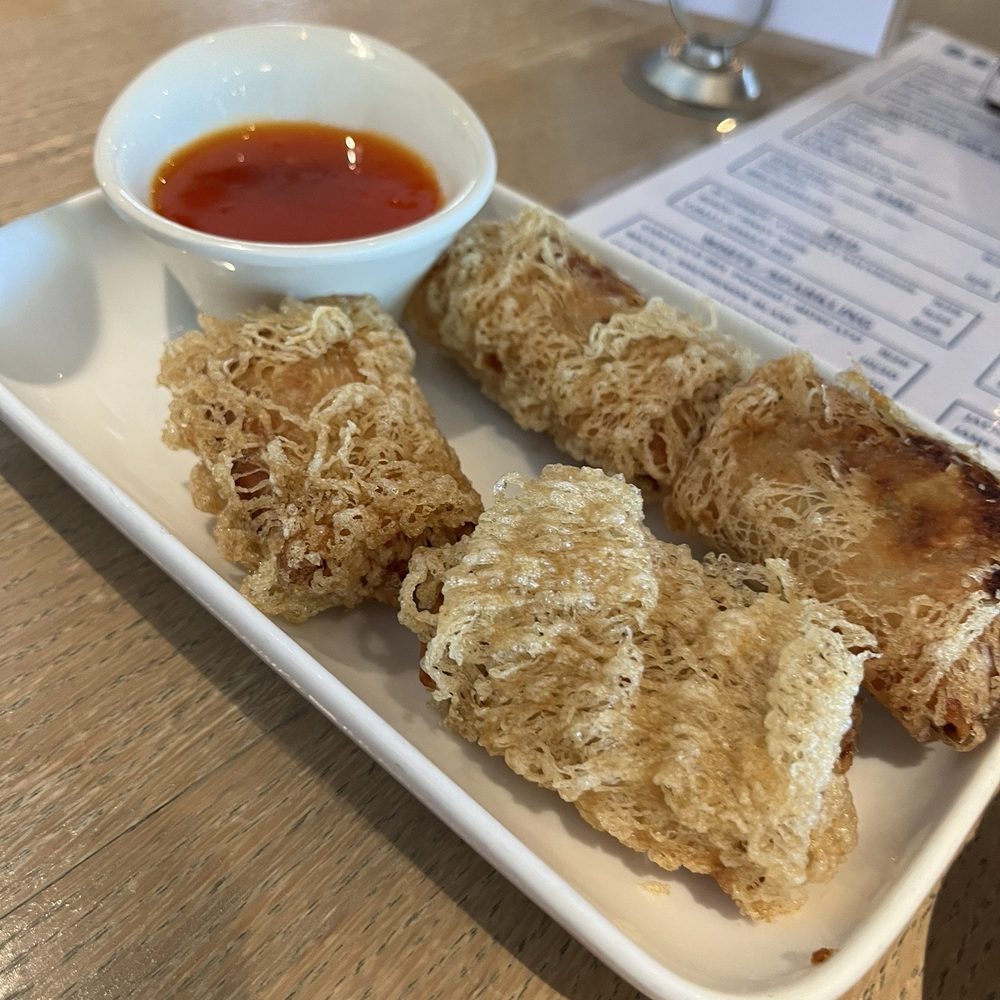Netted egg rolls Netted egg rolls