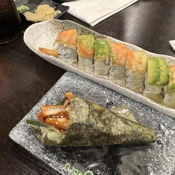 Yoshi Sushi - spicy geisha vs salmon skin handroll - Japanese Near Me - Milpitas, California Yoshi Sushi - spicy geisha vs salmon skin handroll - Japanese Near Me - Milpitas, California