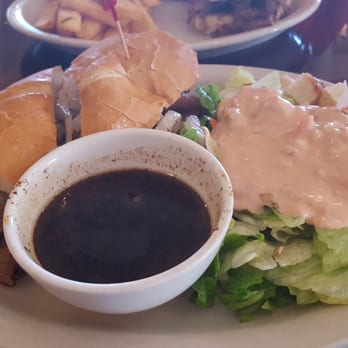 Peter's Steak House - Prime rib dip. I added grilled onions for 50 cents extra - Steakhouses Near Me - Isleton, California