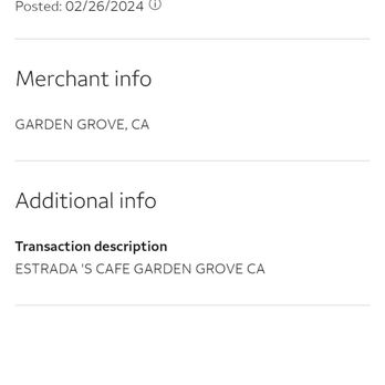 Estrada's Mexican Grill - What my bank statement said - Mexican Near Me - Garden Grove, California Estrada's Mexican Grill - What my bank statement said - Mexican Near Me - Garden Grove, California