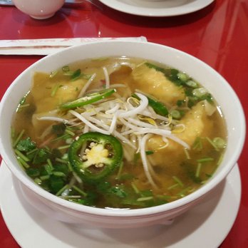 Saigon Palace - Egg noodle soup with shrimp wontons and roast pork. - Vietnamese Near Me - Charlotte, North Carolina