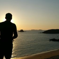 Les Remparts de Saint-Malo - Coucher de soleil sur les remparts