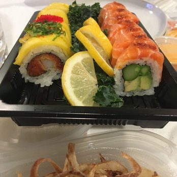 Oni Sushi - Mango roll and salmon and asparagus roll - Sushi Bars Near Me - Claremont, California