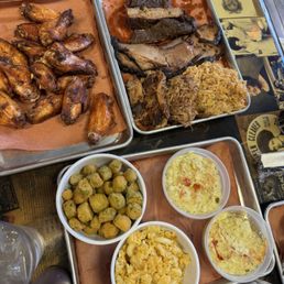 The Tubman, 15 Smoked Wings, Mac & Cheese, Fried Okra, Potato Salad
