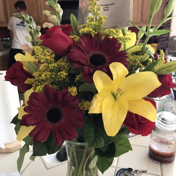 Flower Gallery - When I received the flowers. - Florists Near Me - Modesto, California