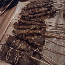 Beef short ribs, pork, and lamb skewers / IG @mwy.eats