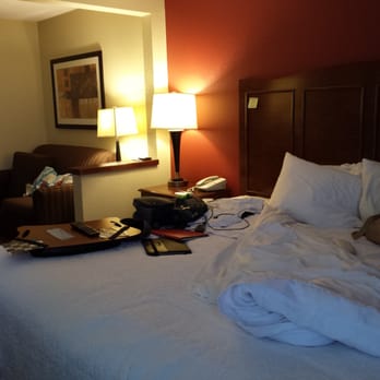 Hampton Inn Shawnee - Our room. Nice and clean except for our junk everywhere. - Hotels Near Me - Shawnee, Oklahoma Hampton Inn Shawnee - Our room. Nice and clean except for our junk everywhere. - Hotels Near Me - Shawnee, Oklahoma