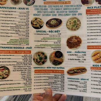 Pho Island - Menu - Noodles Near Me - Manteca, California