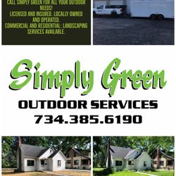 Simply Green Outdoor Services - Call us Now for An Appointment for Spring Clean Up's; available for Commercial and Residential properties.