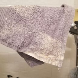 Came home to find my hand towel bleached Came home to find my hand towel bleached