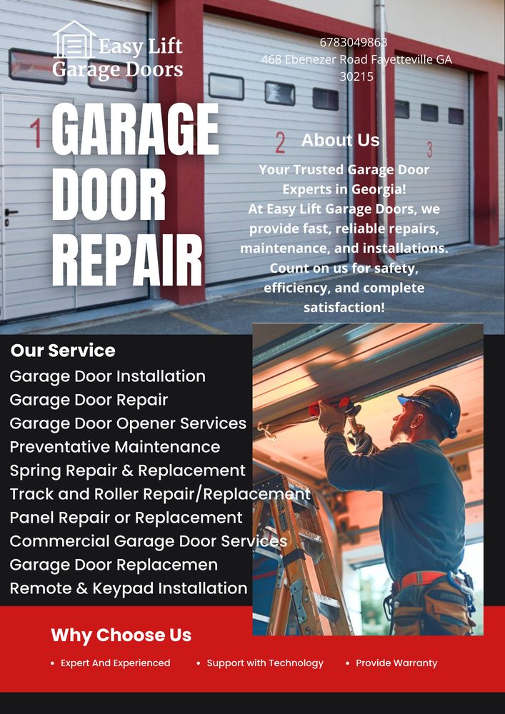 Easy Lift Garage Doors - Garage Door Contractor in Fayetteville, GA
