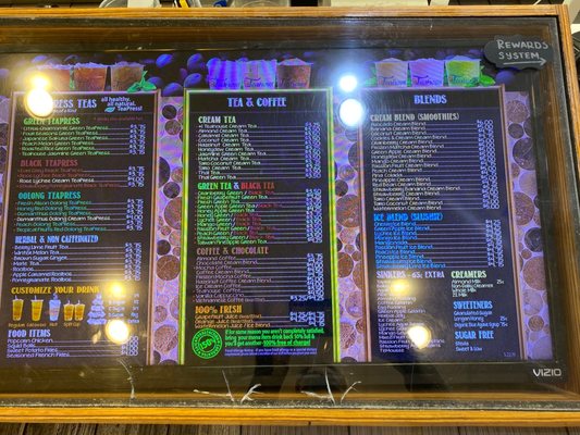 Menu photo 1 The Teahouse Tapioca and Tea Houston, TX
