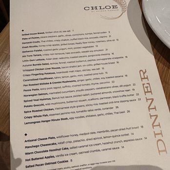 Chloe - Menu - New American Near Me - Washington, DC, District of Columbia Chloe - Menu - New American Near Me - Washington, DC, District of Columbia