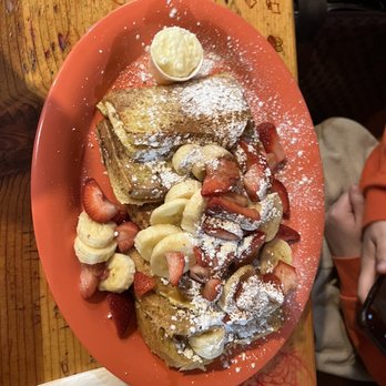 Squeeze In - French toast with crème fresh/ crème cheese. Portion is huge! - Breakfast & Brunch Near Me - Truckee, California Squeeze In - French toast with crème fresh/ crème cheese. Portion is huge! - Breakfast & Brunch Near Me - Truckee, California