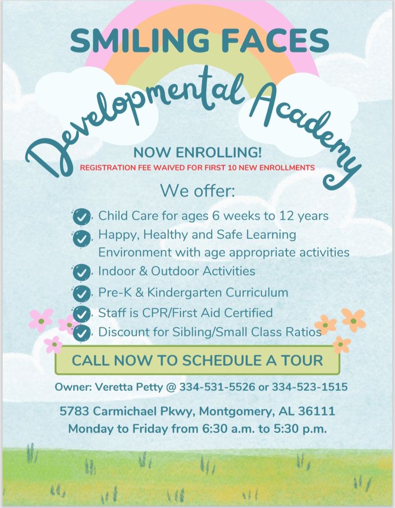 Smiling Faces Developmental Academy - childcare center in Montgomery, AL