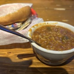 Basil's II - Homemade green pepper soup. Yummy!