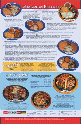 Menu photo 1 MasFajitas Mexican Restaurant caldwell, TX