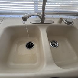 Water flow restored to kitchen sink Water flow restored to kitchen sink