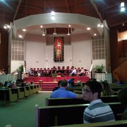 Lavon Dr Baptist Church - The orchestra practicing. Beautiful music!