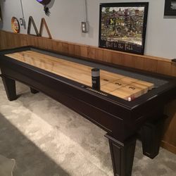 9 foot shuffleboard table from Watson's of Novi