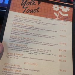 Grape Street Bar and Grill - Brunch food menu