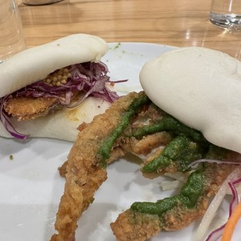 Uncle - Eggplant and soft shell crab buns - Ramen Near Me - Denver, Colorado Uncle - Eggplant and soft shell crab buns - Ramen Near Me - Denver, Colorado