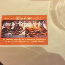 Ristorante Massimo - Biglietto visita
