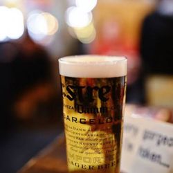 Pata Negra - Estrella damm.  Spanish beer
