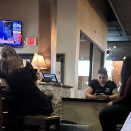 Staff playing on phones right next to me and I had leave my table to go get a soda. Staff playing on phones right next to me and I had leave my table to go get a soda.