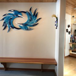 Thal Glass Studio & Gallery - Icarus - Fused Glass 52"x36"