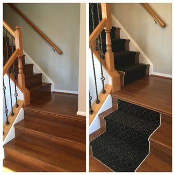 Carpet Decor - David's guys did the wood stairs in a previous job and now, the runners. - Carpeting Near Me - Ashburn, Virginia