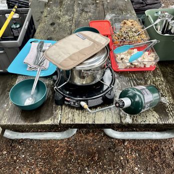 Evergreen Escapes - Delicious picnic of chicken, herb rice, French bread and hot tea. - Tours Near Me - Seattle, Washington