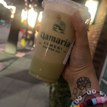 Qamaria Coffee - Pistachio Latte - Coffee & Tea Near Me - Fullerton, California
