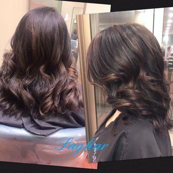 Bubbles Salon - Natural looking balayage and cut by saghar - Hair Salons Near Me - Bethesda, Maryland