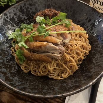 Noodle Station - 12. Roast Duck Dried Egg Noodles in XO Sauce - Asian Fusion Near Me - Daly City, California Noodle Station - 12. Roast Duck Dried Egg Noodles in XO Sauce - Asian Fusion Near Me - Daly City, California