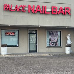 Palace Nail Bar - The front of the business.
