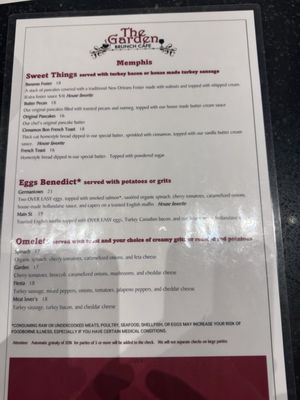 Menu photo 2 The Garden Brunch Cafe Memphis, TN Menu photo 2 The Garden Brunch Cafe Memphis, TN